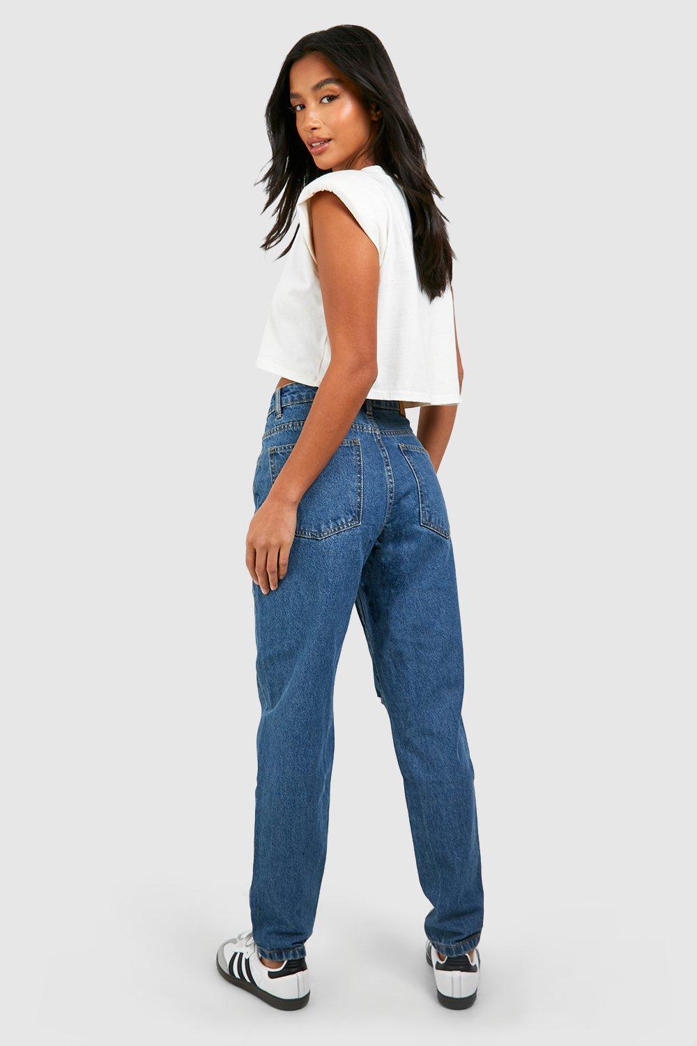 Petite mom hot sale jeans ripped